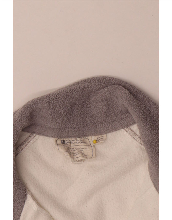 Mountain Warehouse Pull polaire à col zippé pour femme UK 12 Medium Blanc