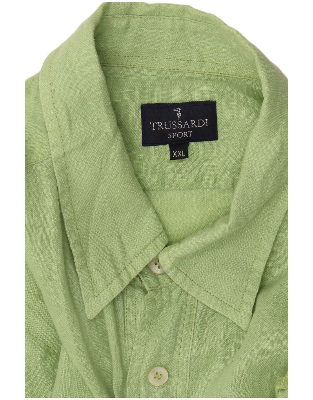 Trussardi Chemise à Manches Courtes Homme 2XL Vert