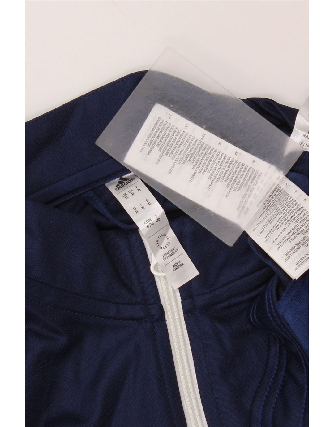 Adidas Homme Aeroready Survêtement Top Veste XL Bleu Marine Polyester