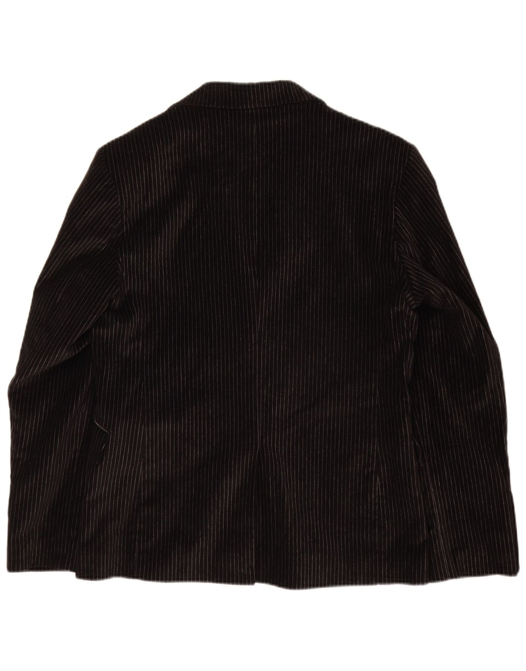 Vincent Costume 2 pièces 2 boutons pour homme IT 48 Medium W30 L32 Noir à fines rayures