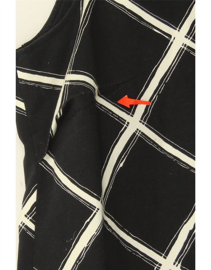 MICHAEL KORS Womens Sleeveless Basic Dress US 4 Small Black Check Cotton Vintage Michael Kors and Second-Hand Michael Kors from Messina Hembry 