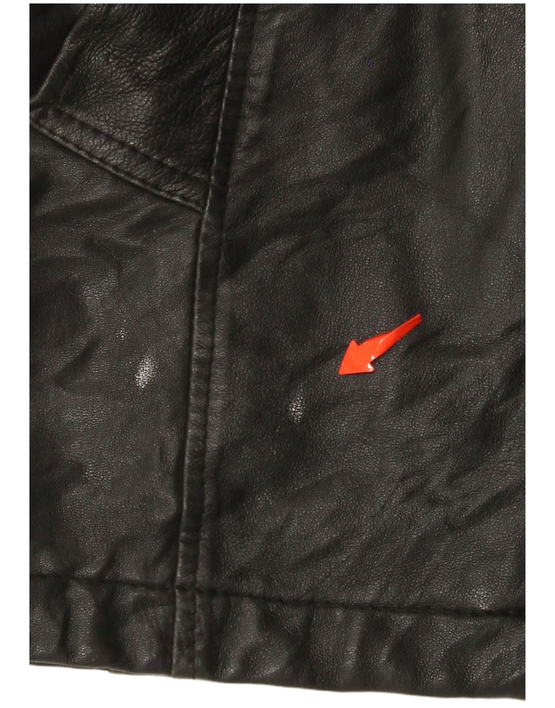 VINTAGE Veste en cuir homme UK 38 Moyen Noir