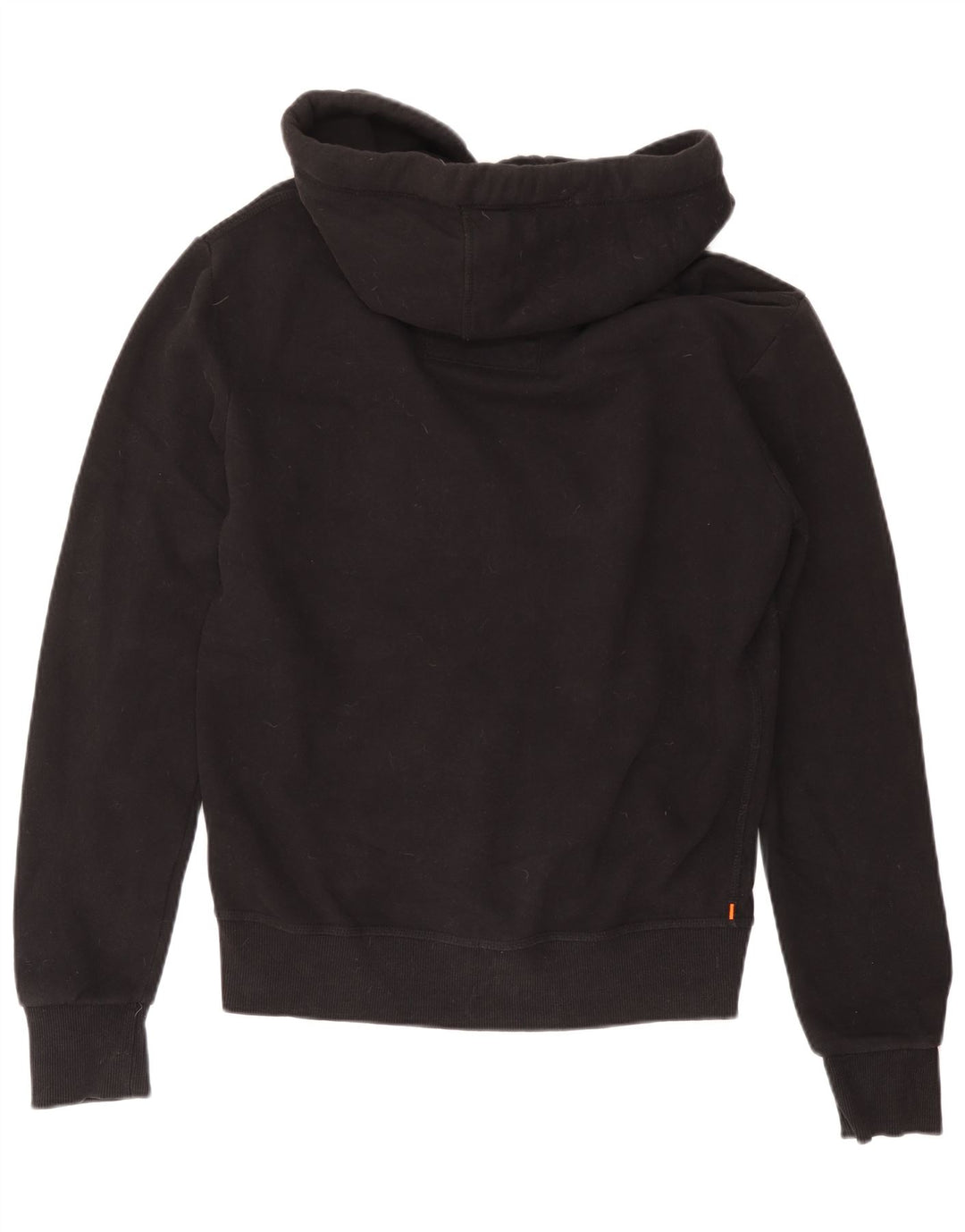 SUPERDRY Pull à capuche zippé pour homme en coton noir moyen