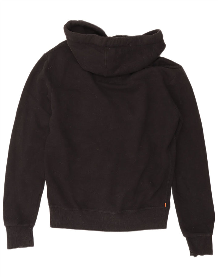 SUPERDRY Pull à capuche zippé pour homme en coton noir moyen