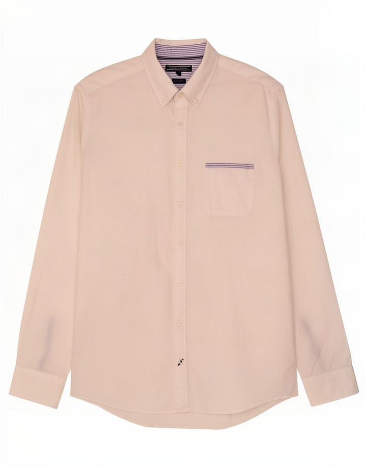 Tommy Hilfiger Chemise Homme Large Blanc Coton