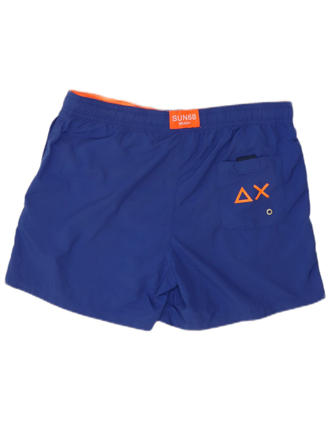Sun68 Short de Bain Graphique Garçon 13-14 Ans Bleu Polyester