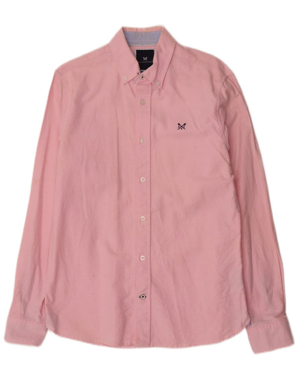 Crew Clothing Chemise Slim Fit Homme Petit Rose Coton