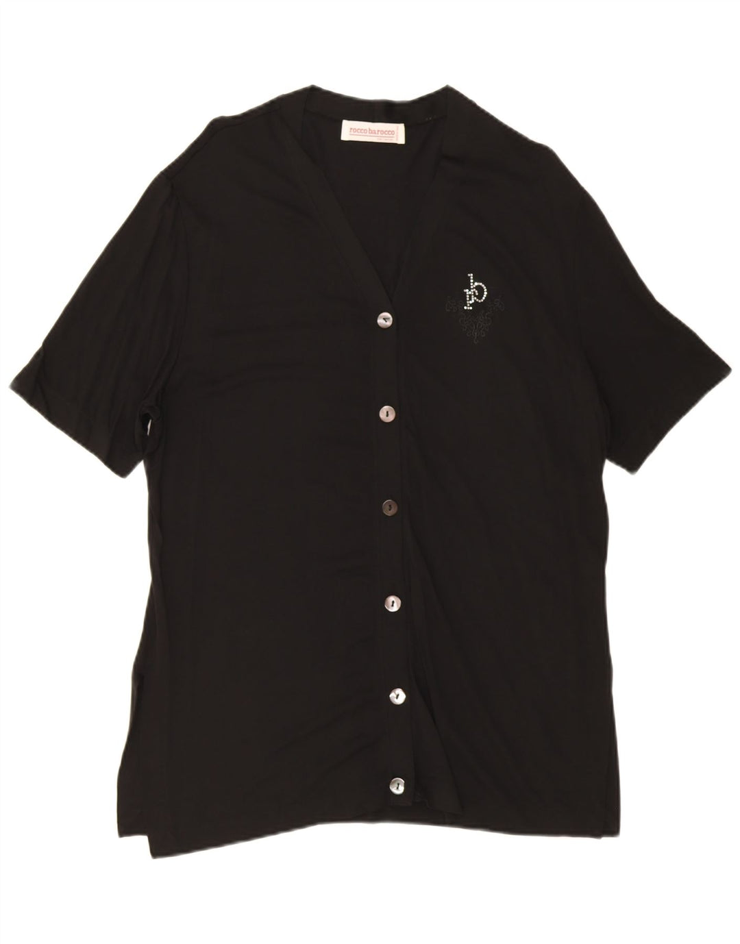 Roccobarocco Chemisier Femme Top IT 48 XL Rayonne Noire
