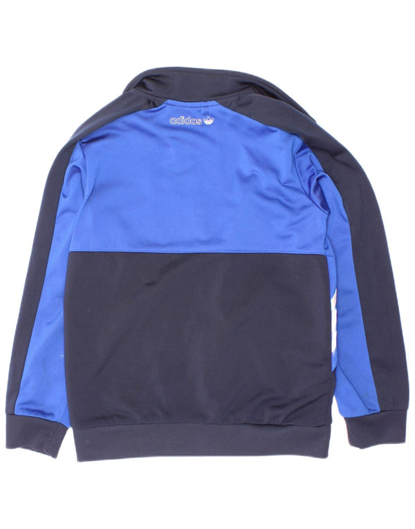 Adidas Veste de Survêtement Primegreen Garçon 7-8 Ans Bleu Colorblock