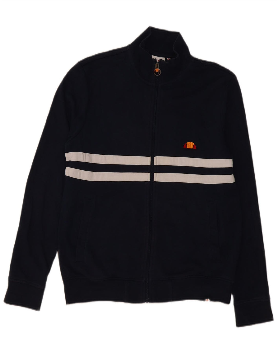 Ellesse Veste de survêtement pour homme Small Bleu marine en coton colour block