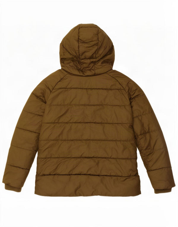 Barbour Veste matelassée surdimensionnée à capuche pour femme UK 8 Small Vert Polyester