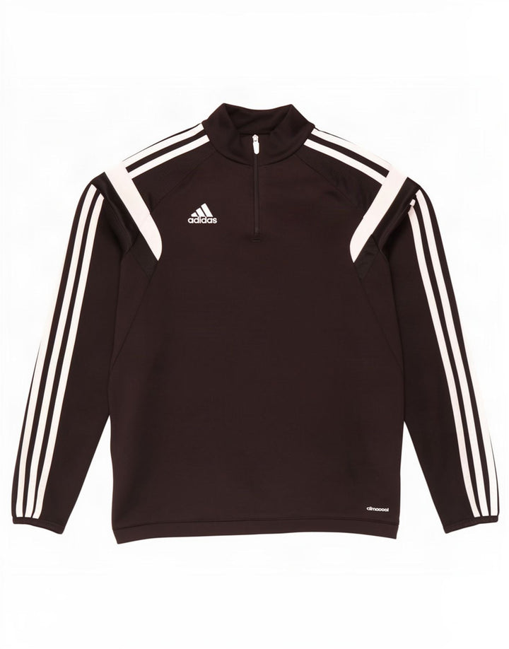 Adidas Haut de survêtement Climacool Zip Neck pour garçon 11-12 ans Noir