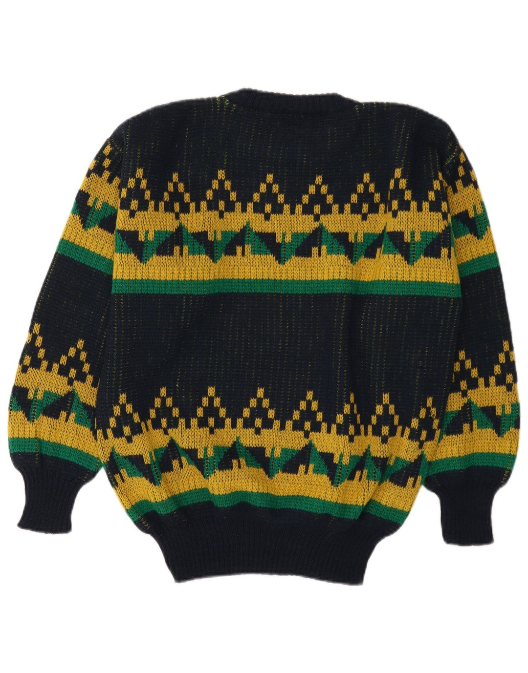 Rodes Pull col rond homme bleu marine moyen acrylique géométrique