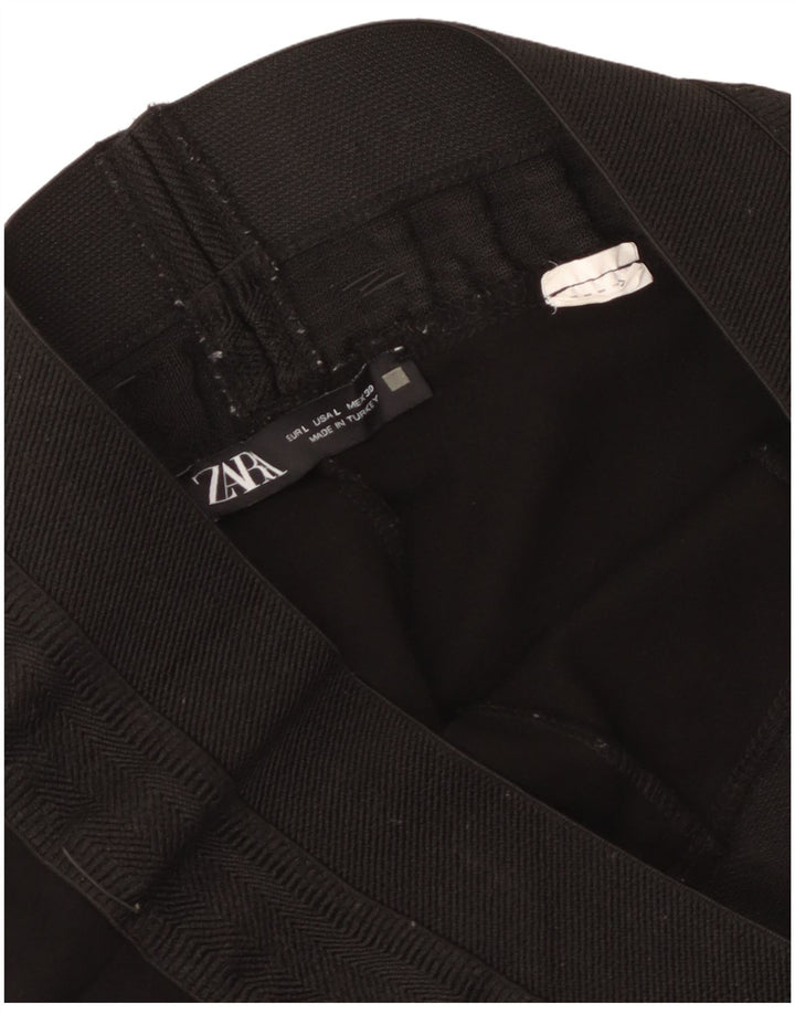 Zara Womens Crop Leggings UK 14 Grand Noir