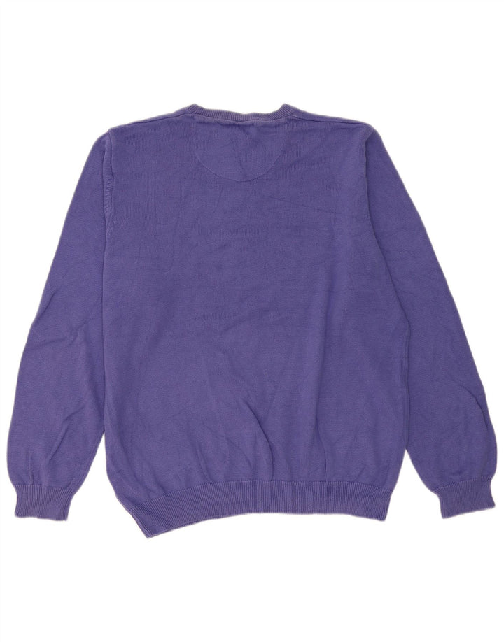 Marks & Spencer Pull à col rond coupe classique pour homme Violet Taille L