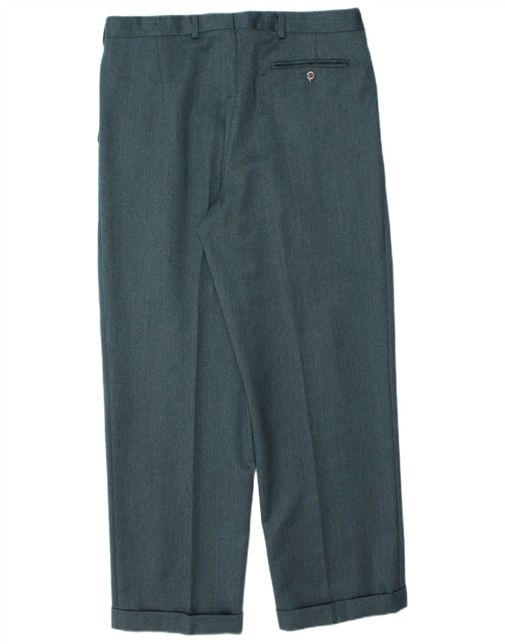 ANGELICO Costume 2 pièces croisé pour homme IT 50 Large W34 L30 Vert