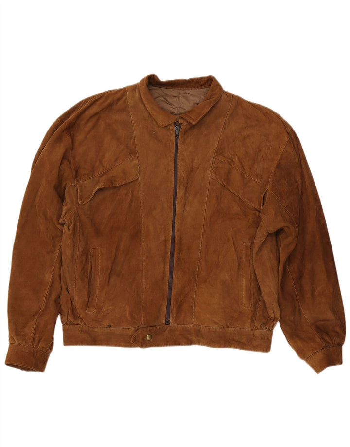 veste en daim homme vintage IT 48 Marron moyen