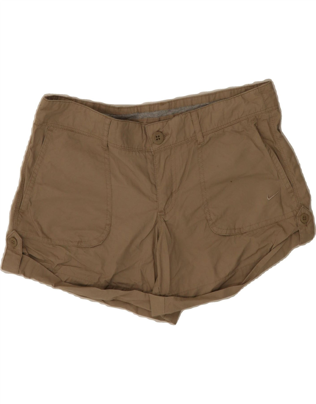 NIKE Womens Casual Shorts UK 12 Medium W32  Brown Cotton Vintage Nike and Second-Hand Nike from Messina Hembry 