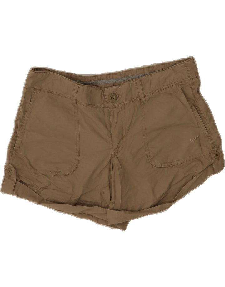 NIKE Womens Casual Shorts UK 12 Medium W32  Brown Cotton Vintage Nike and Second-Hand Nike from Messina Hembry 