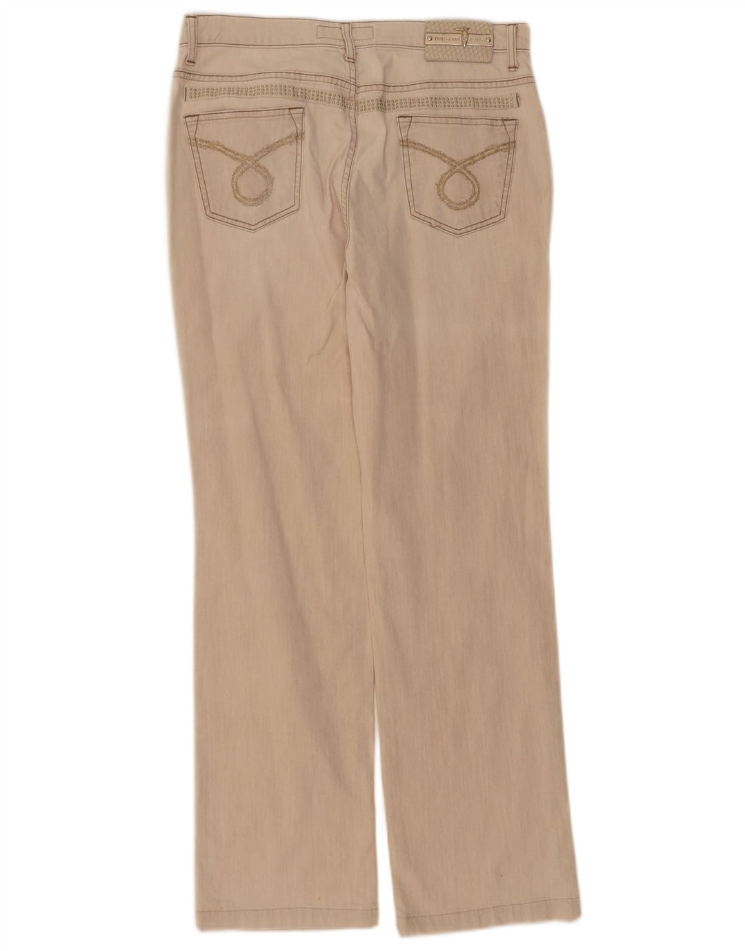 Trussardi Jean Droit W32 L32 Beige Coton Femme