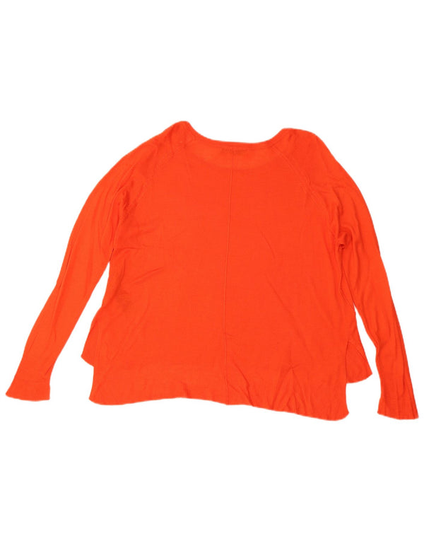 Zara Pull col bateau pour femme UK 14 Viscose orange moyen