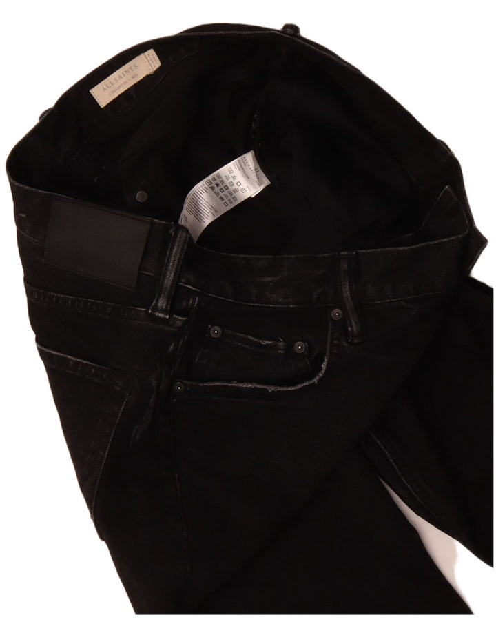 ALL SAINTS Jean Court Cigarette Homme W33 L24 Coton Noir