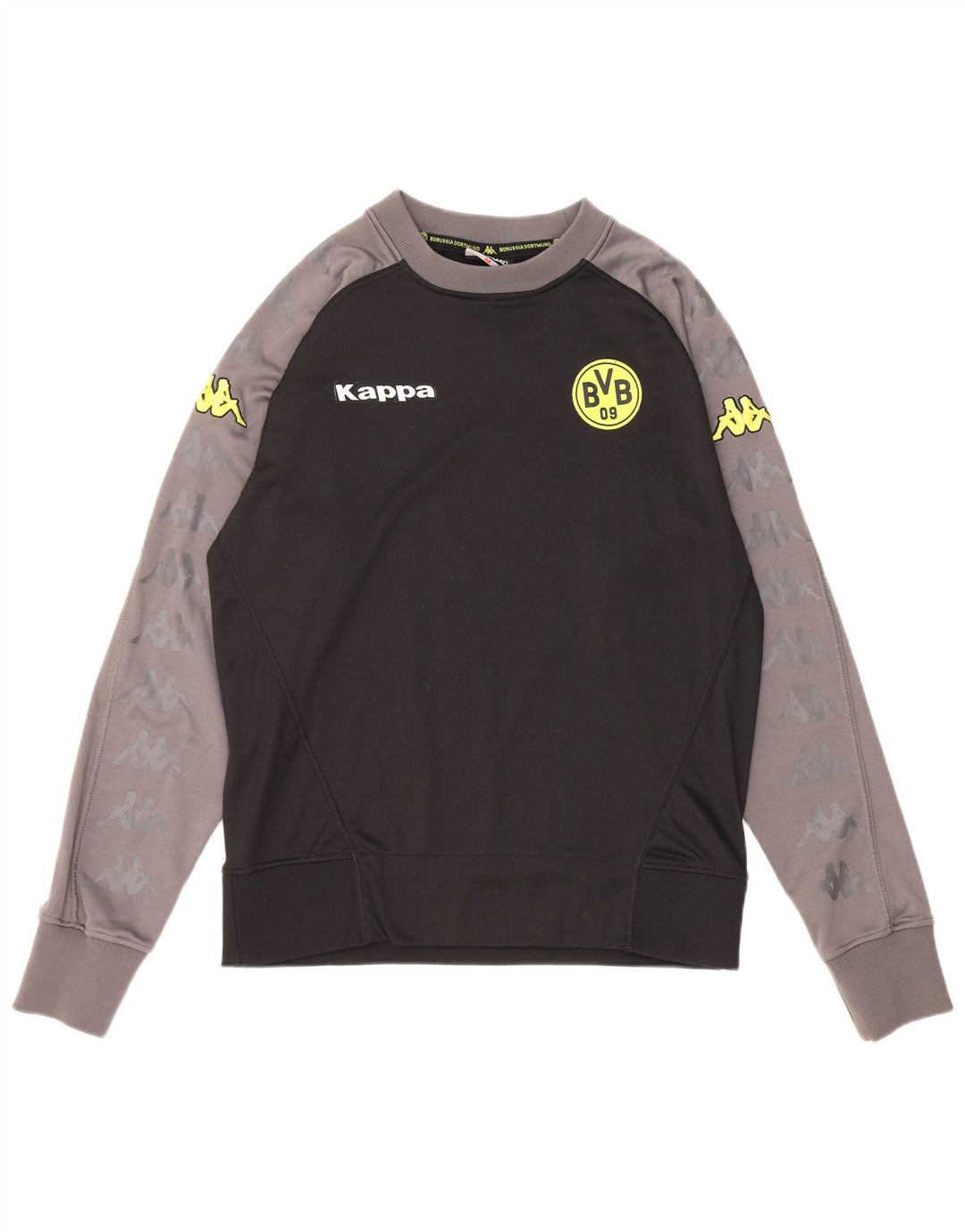 Kappa Sweat-Shirt Graphique BVB Dortmund Homme Noir Moyen Colorblock