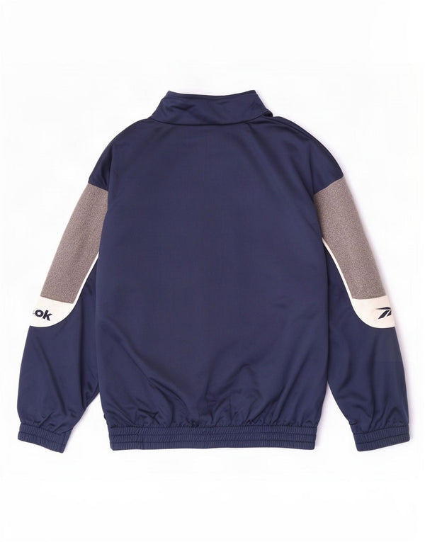 Reebok Veste de Survêtement Graphique Homme Bleu Marine Small Colorblock