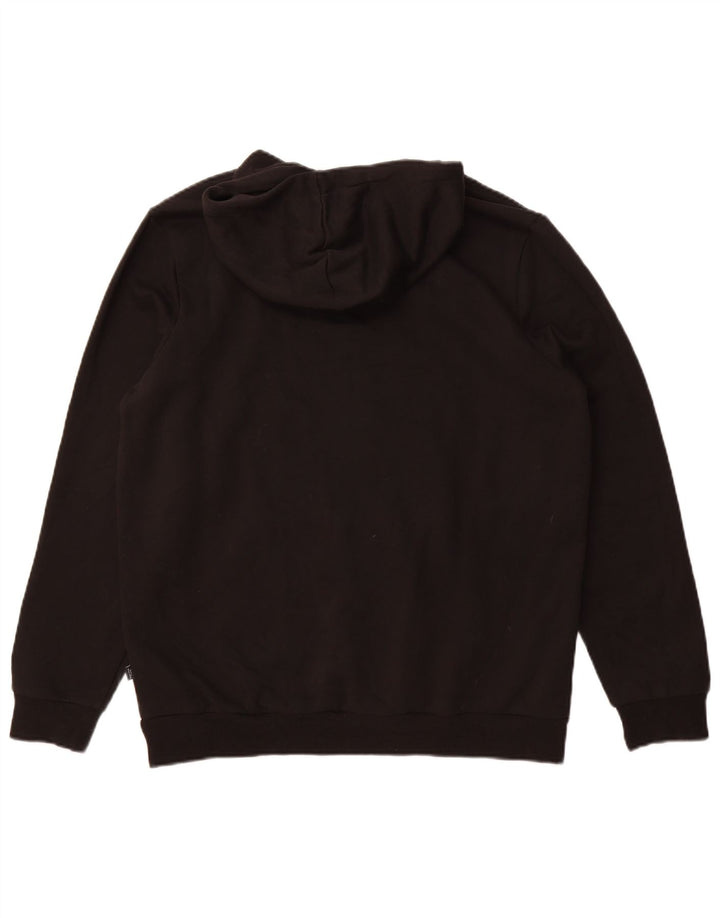 Puma Pull à capuche pour homme en coton noir Taille L