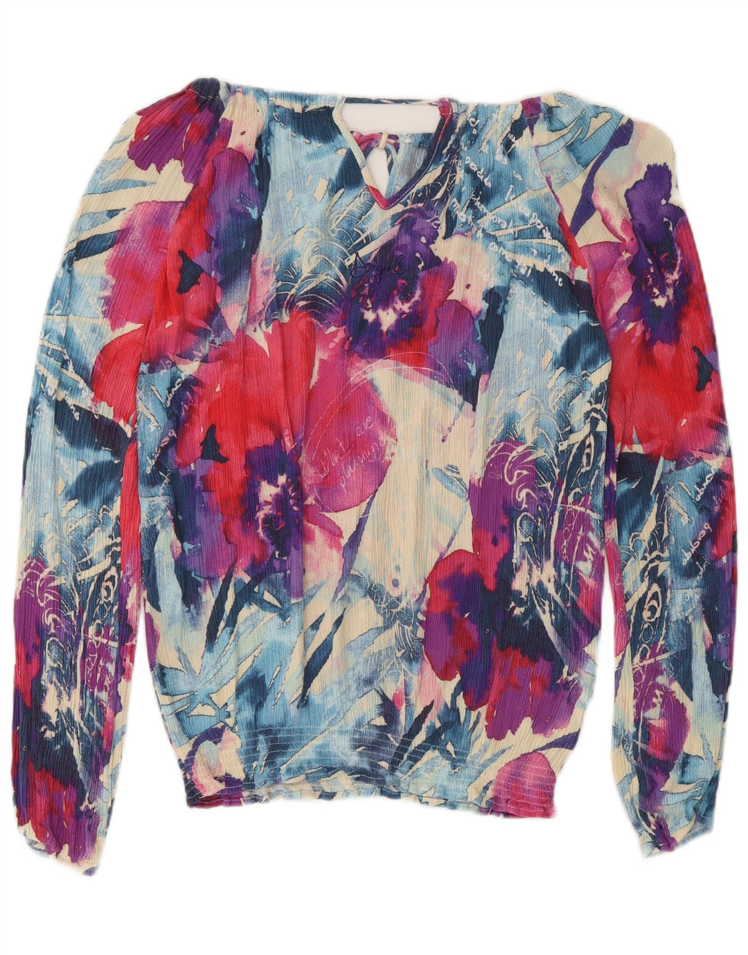 Desigual Haut graphique à épaules dénudées pour femme UK 10 Petit floral multicolore