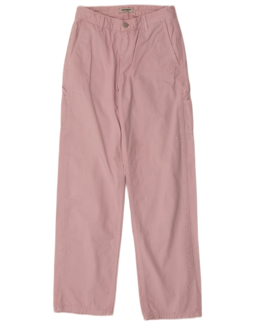 CARHARTT Pantalon Cargo Droit Femme W25 L29 Rose Coton
