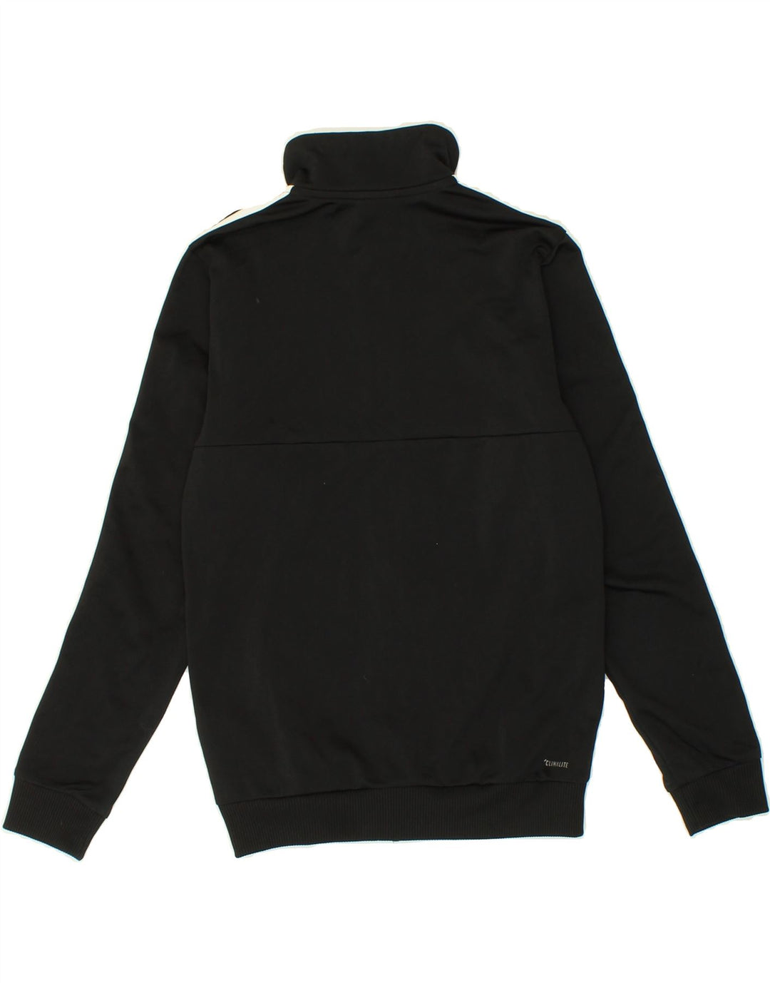 ADIDAS Boys Climalite Tracksuit Top Jacket 11-12 Years Black Polyester Vintage Adidas and Second-Hand Adidas from Messina Hembry 