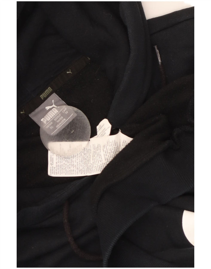 Puma Pull à capuche graphique XL homme noir coton