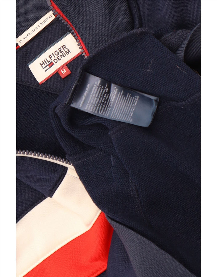Tommy Hilfiger Veste de survêtement pour homme Bleu marine moyen Colourblock