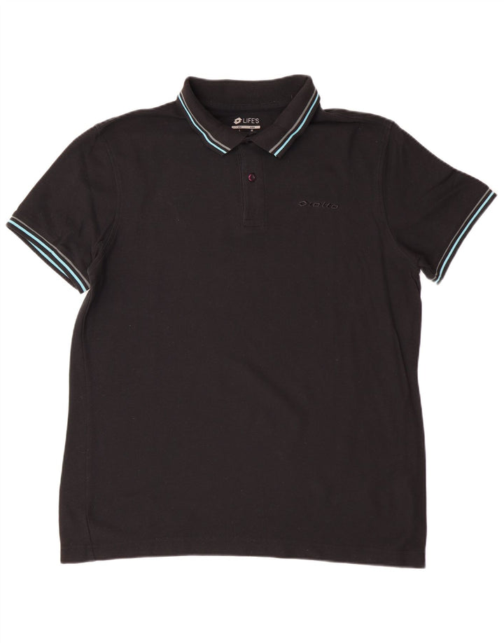Lotto Polo Homme Grand Noir Coton