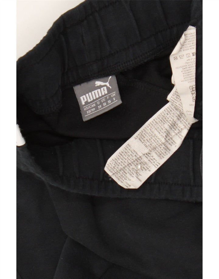 Puma Pantalon de survêtement Capri Femme UK 8 Small Noir Polyester