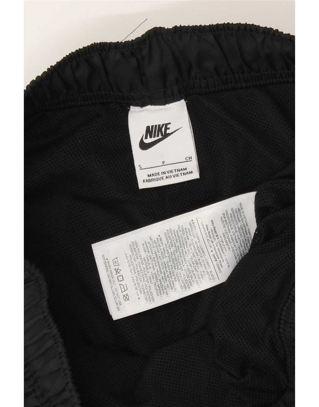 Short de sport Nike pour hommes, petit, noir, polyester