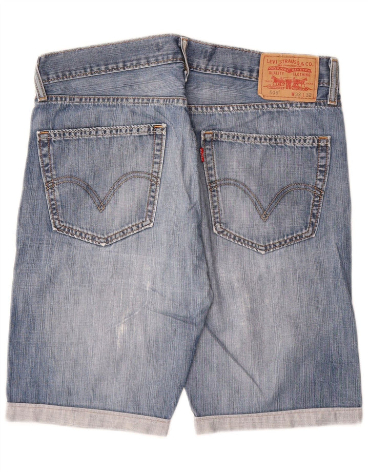 Levi's Short en Jean 505 W32 Homme Bleu Moyen Coton