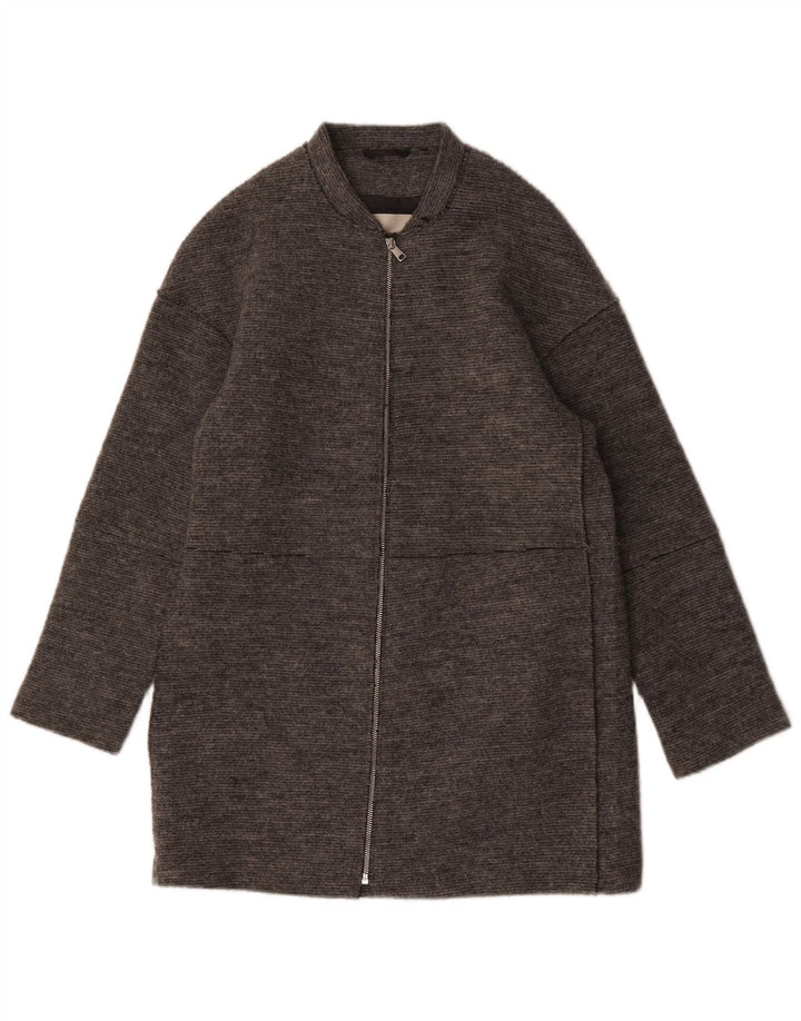 Esprit Pardessus Femme UK 12 Laine Gris Moyen