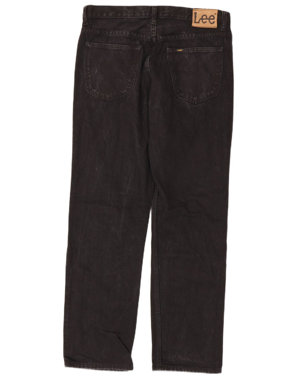 Lee Jean Droit Brooklyn Homme W34 L32 Noir Coton