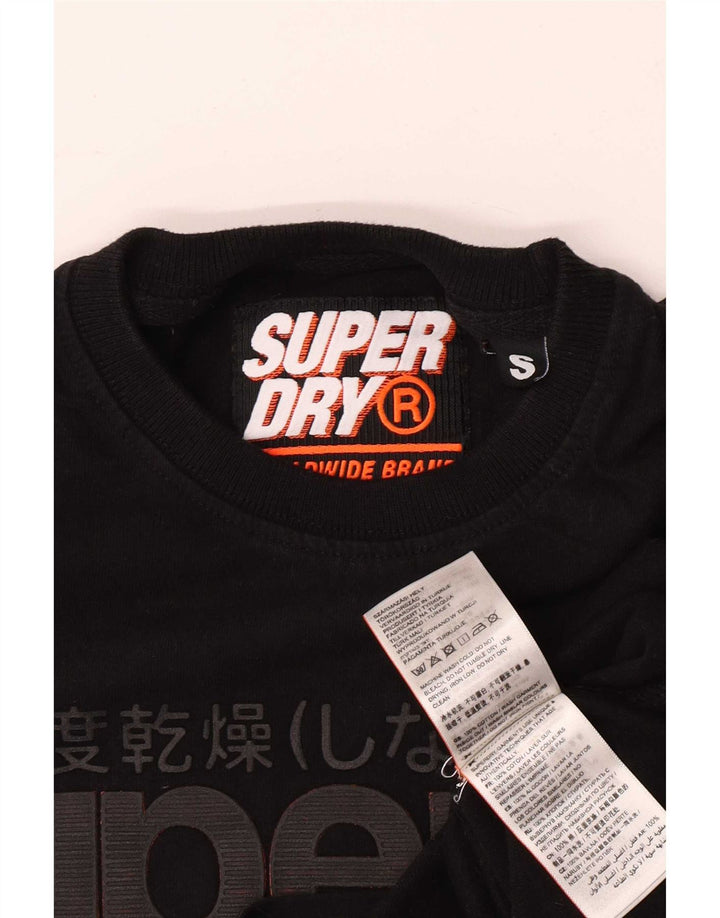 Superdry T-Shirt Graphique Homme Petit Noir Coton