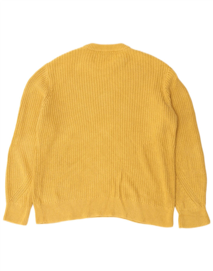 Marks & Spencer Pull à col rond pour homme en coton jaune grand