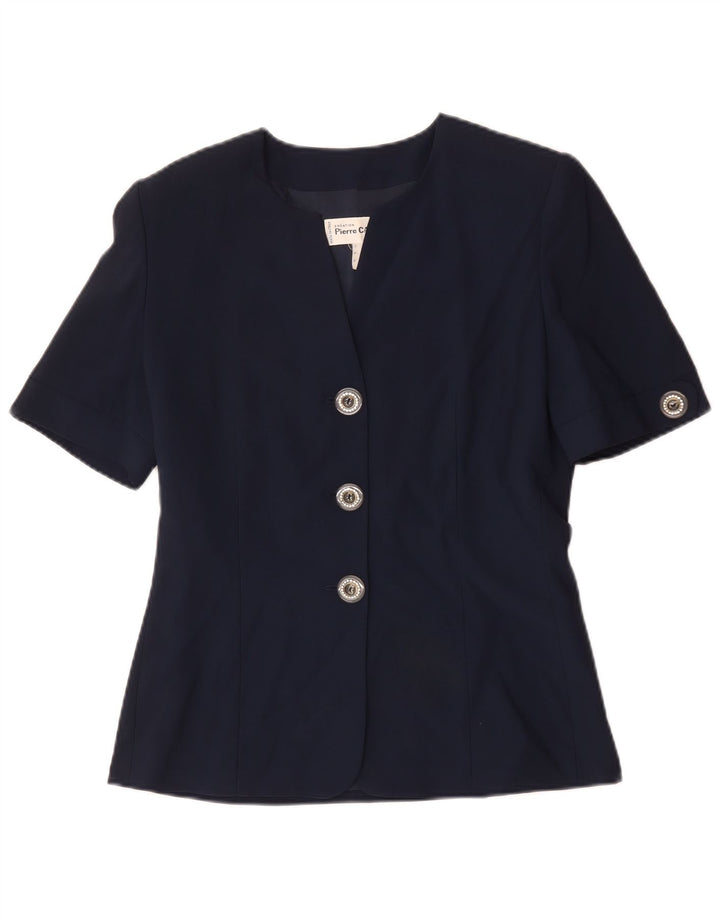 Pierre Cardin Veste Blazer 3 Boutons Femme IT 42 Bleu Marine Moyen