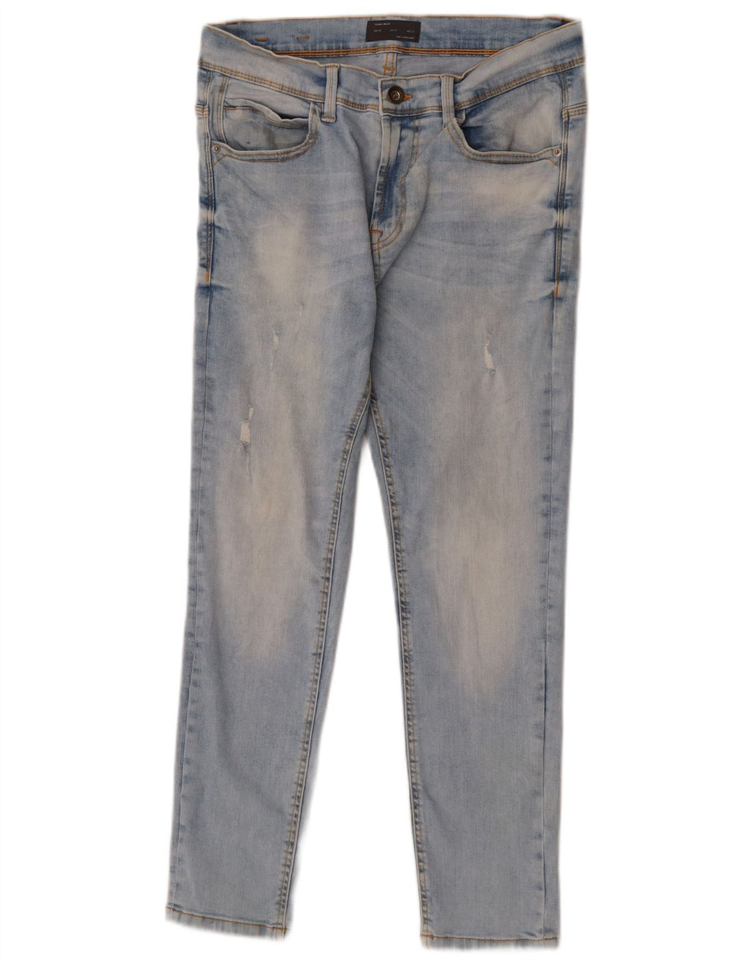 Zara Jean Slim Homme EU 40 Moyen W31 L26 Bleu Coton