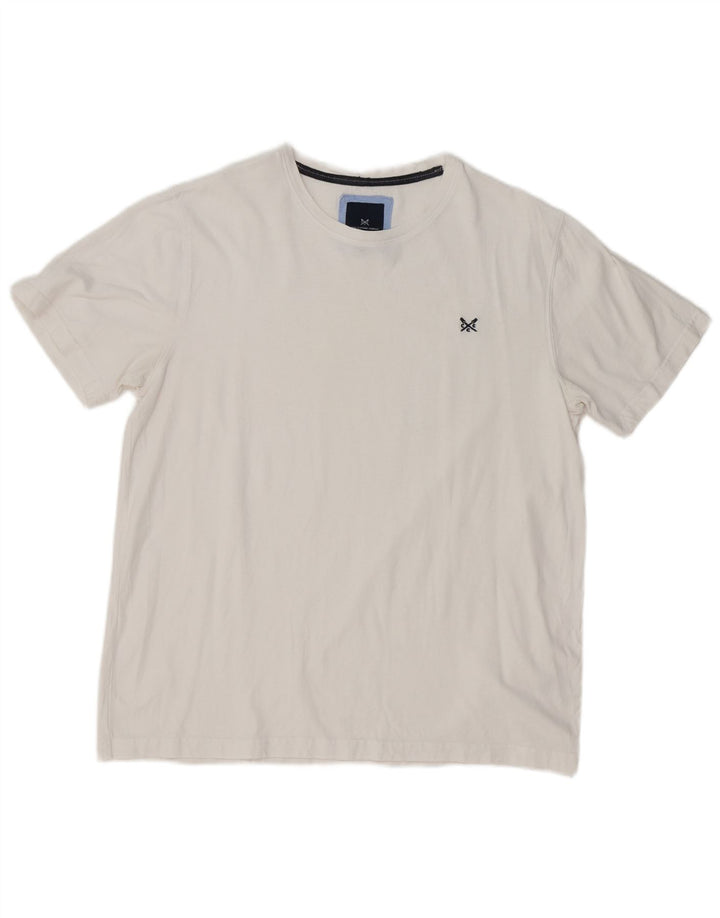 Crew Clothing T-Shirt Homme Grand Blanc Coton