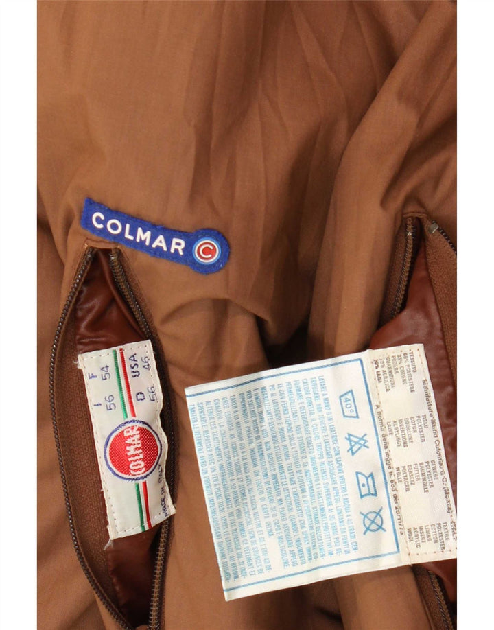 Colmar Veste Réversible Graphique Femme IT 56 2XL Marron Polyester
