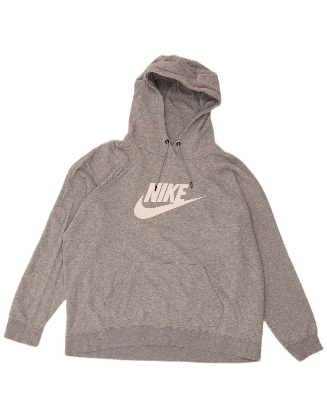 NIKE Pull à capuche graphique pour homme XL en coton moucheté gris