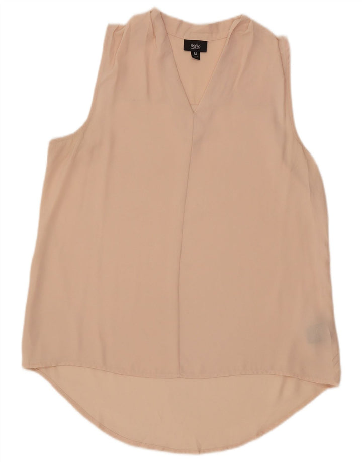 Mossimo Chemisier long sans manches pour femme UK 44 Rose moyen Polyester