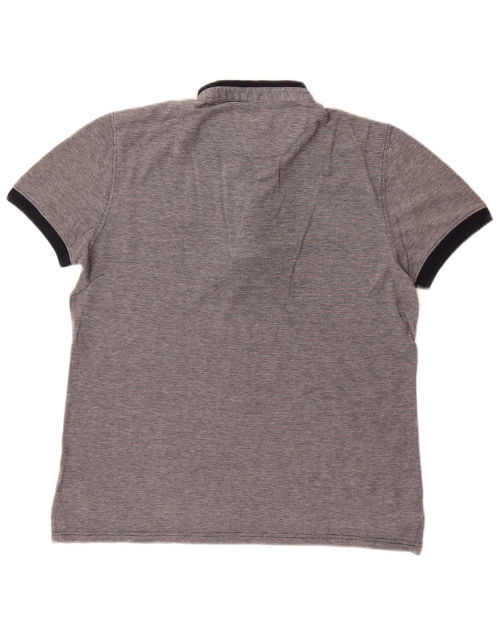 Massimo Dutti Polo Homme Gris Moyen Moucheté