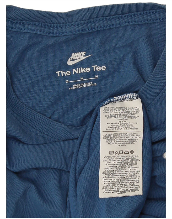 NIKE T-Shirt Homme Bleu Moyen Coton